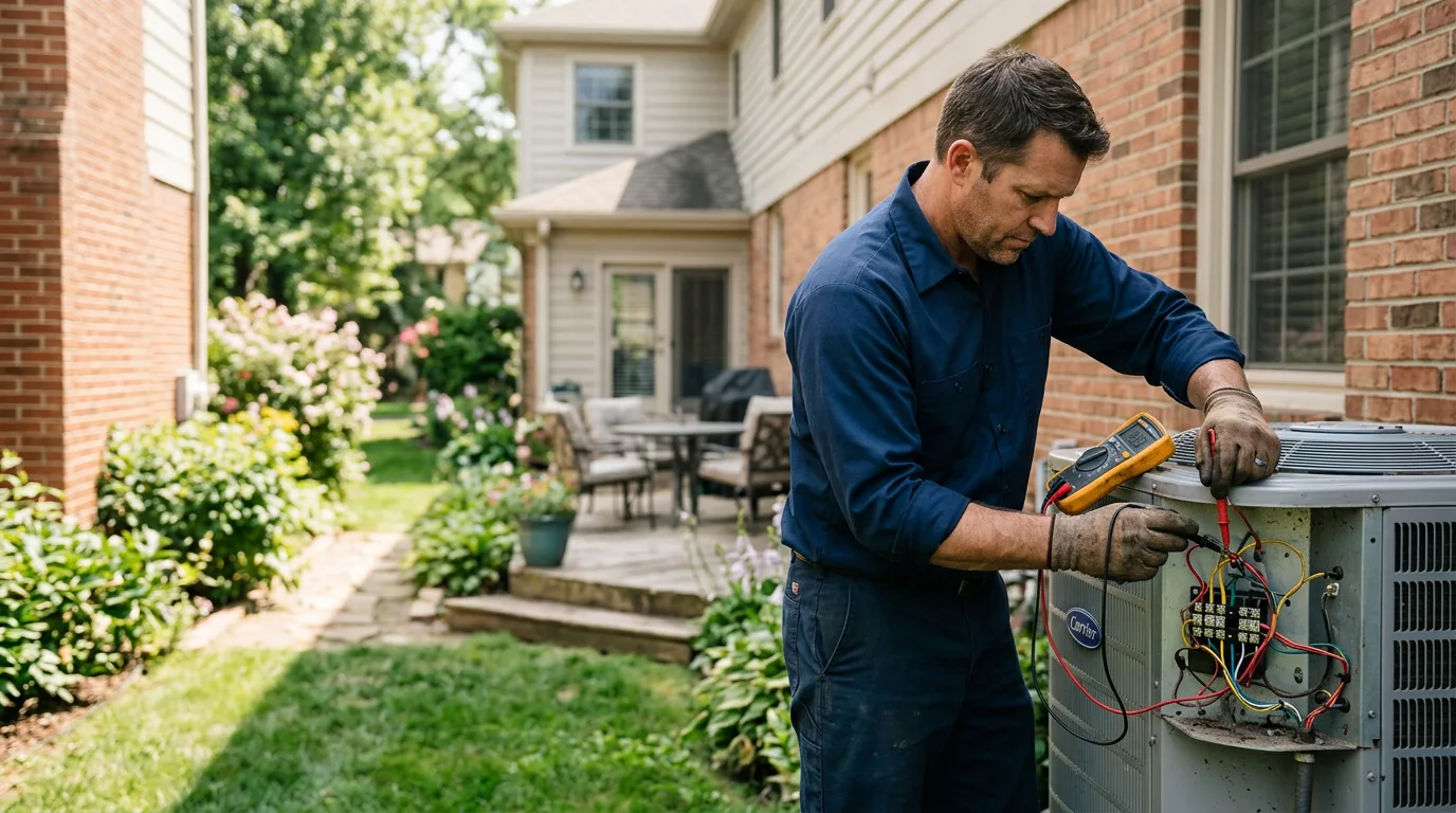HVAC technician working near Richview, IL